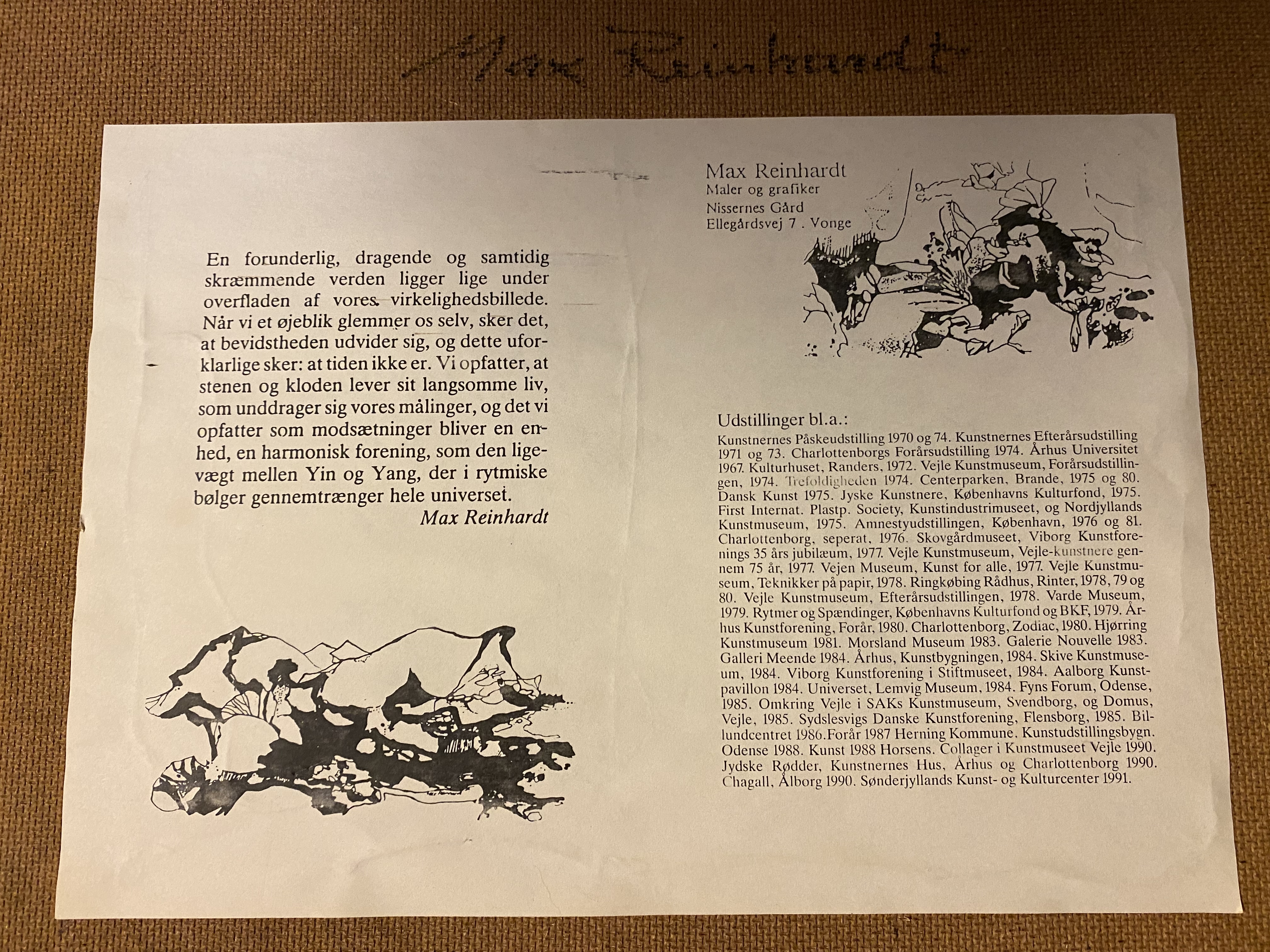 Max Reinhardt Tekst